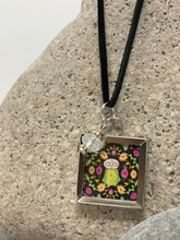 Load image into Gallery viewer, ॐ Square Framed Double Jizō Pendants