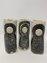 Load image into Gallery viewer, ॐ Jizō Trio Pottery Vases