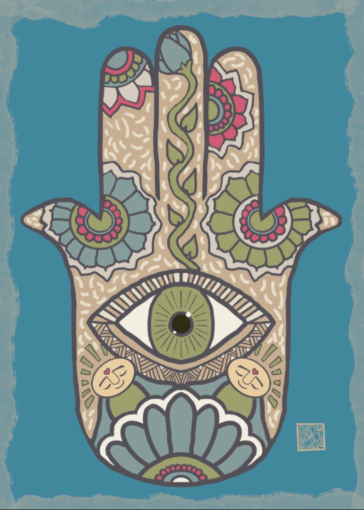 TURQUOISE HAMSA HAND