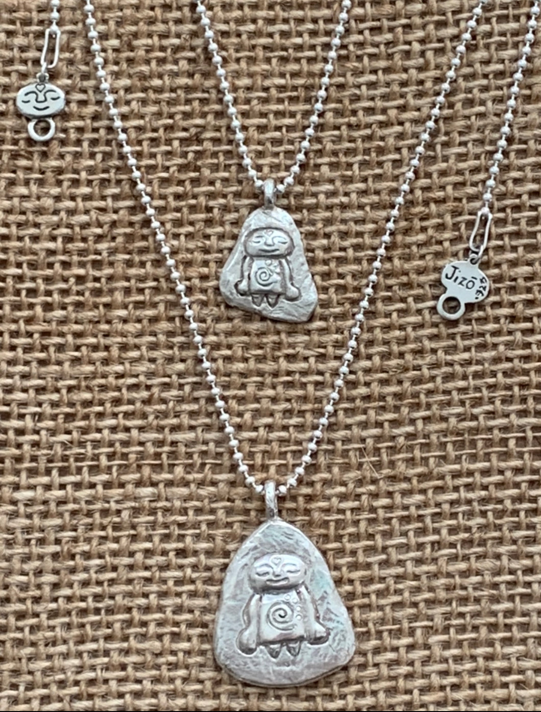 ॐ Sterling Silver Jizō Necklaces