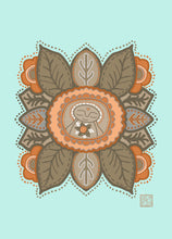 Load image into Gallery viewer, Blooming &amp; Gathering Mandala Art Print
